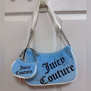 NWT Juicy Couture Blue Better Together Shoulder Bag w/Mini Bag
